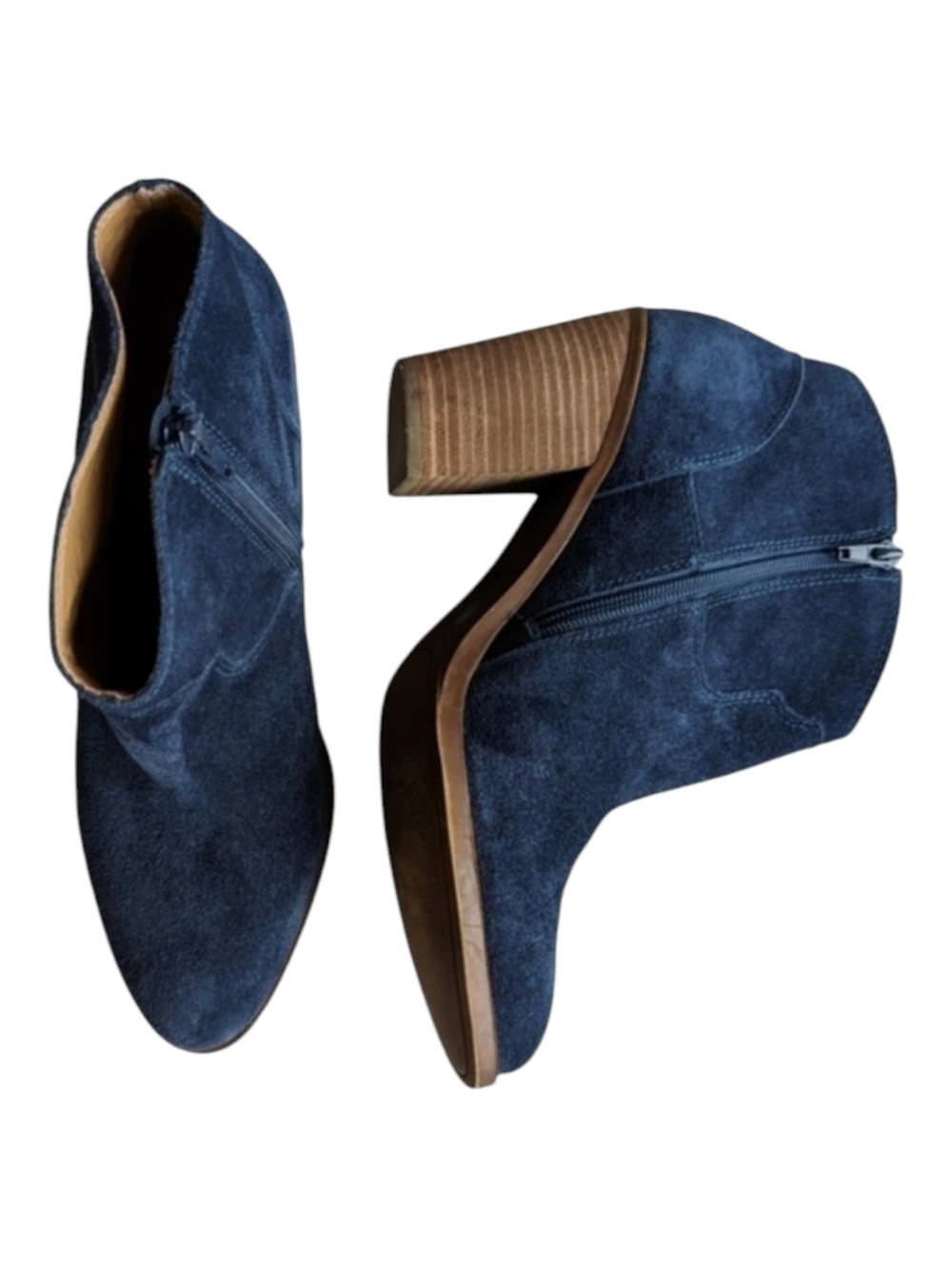 Lucky Brand Eller Blue Suede Boots Women's Size 12M